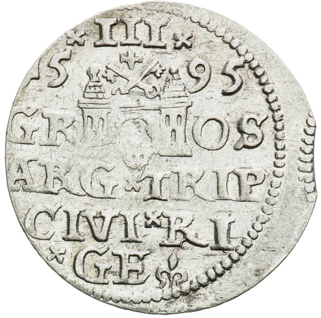 3 Groschen 1595 - back