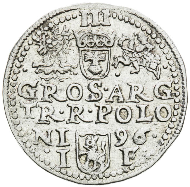 3 Groschen 1596 - back