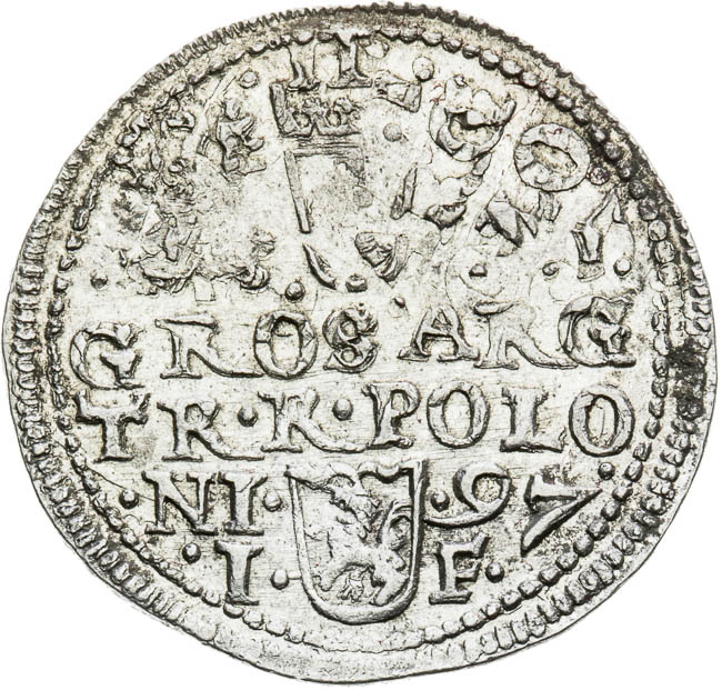 3 Groschen 1597 - back