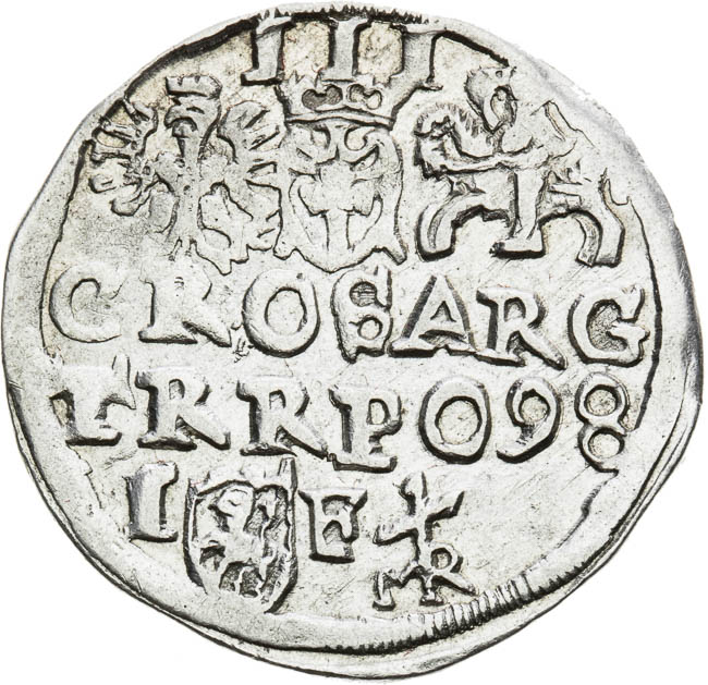 3 Groschen 1598 - back