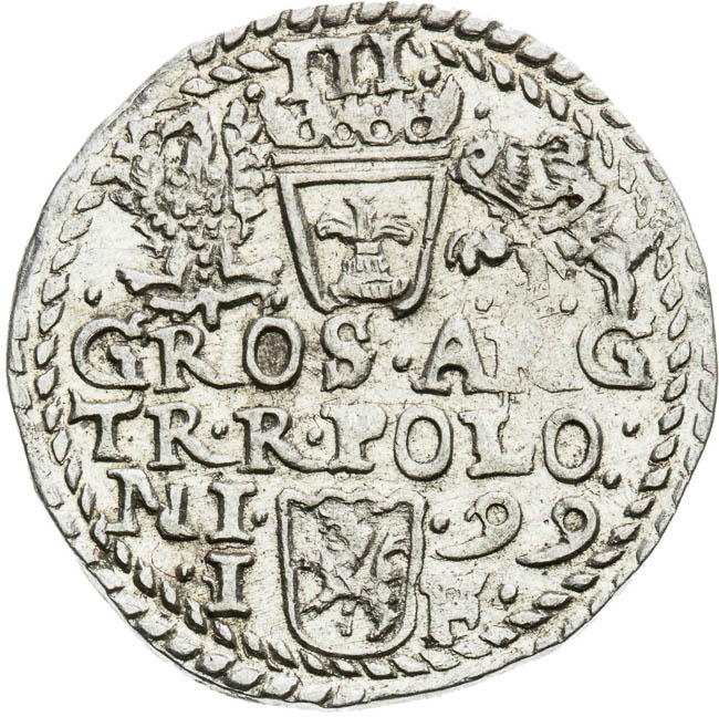 3 Groschen 1599 - back