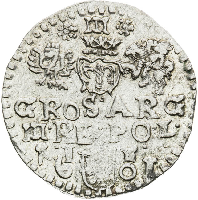 3 Groschen 1601 - back
