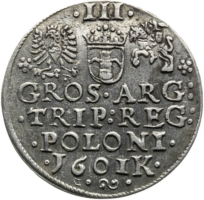 3 Groschen 1601 - back