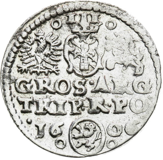 3 Groschen 1606 - back
