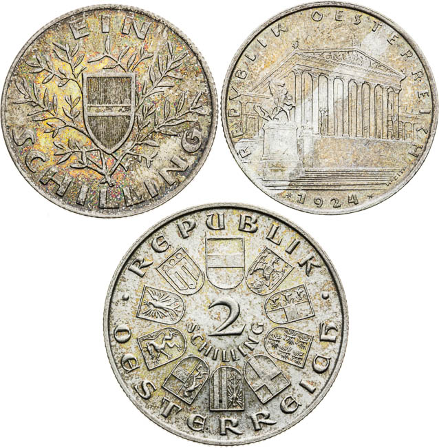 Silver coins (3 pcs) - back