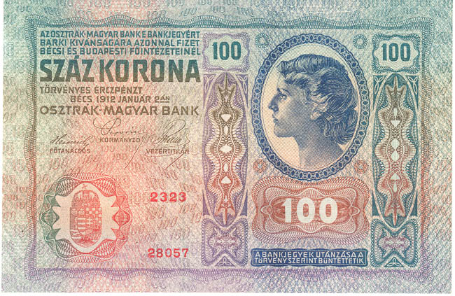 100 Corona 1912 s. 2323 - front