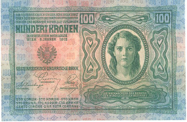 100 Corona 1912 s. 2323 - back