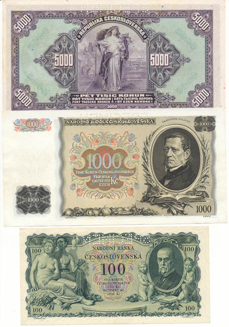 Lot of banknotes (3 pcs) - back