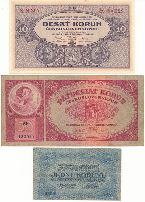 Lot of banknotes (3 pcs) - front