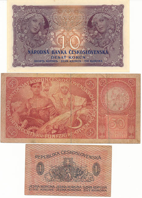 Lot of banknotes (3 pcs) - back