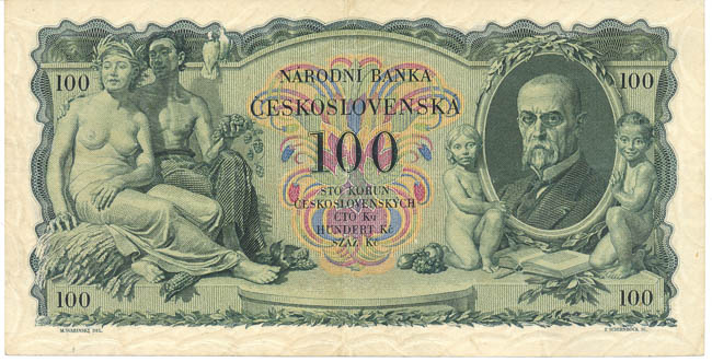 100 Koruna 1931 C - back