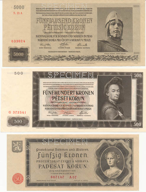 Lot of banknotes (10 pcs) - front