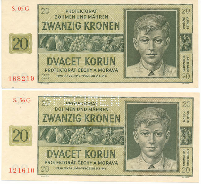 Lot 20 Koruna 1944 (2 ks) - front