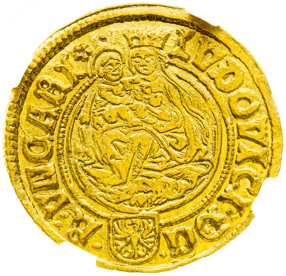 Dukát 1523 - averz