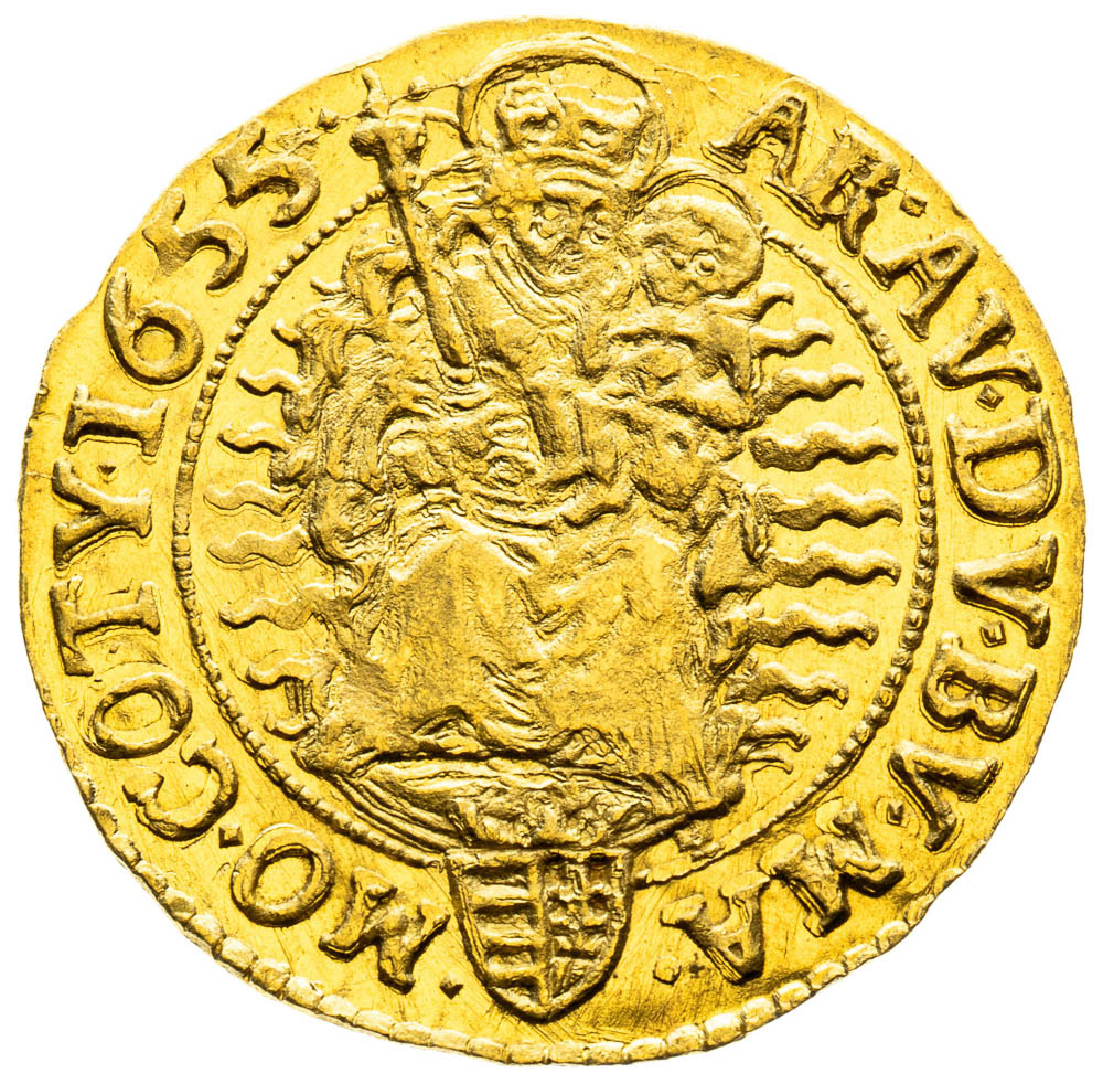 Dukát 1655 - reverz