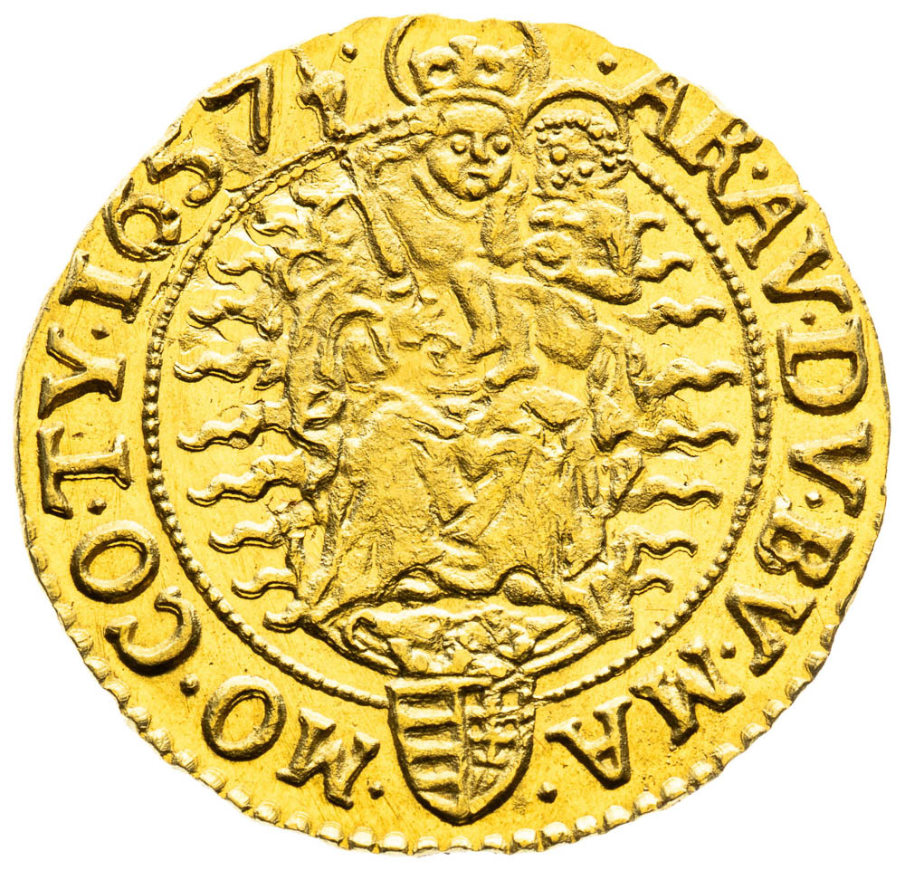 Dukát 1657 - reverz