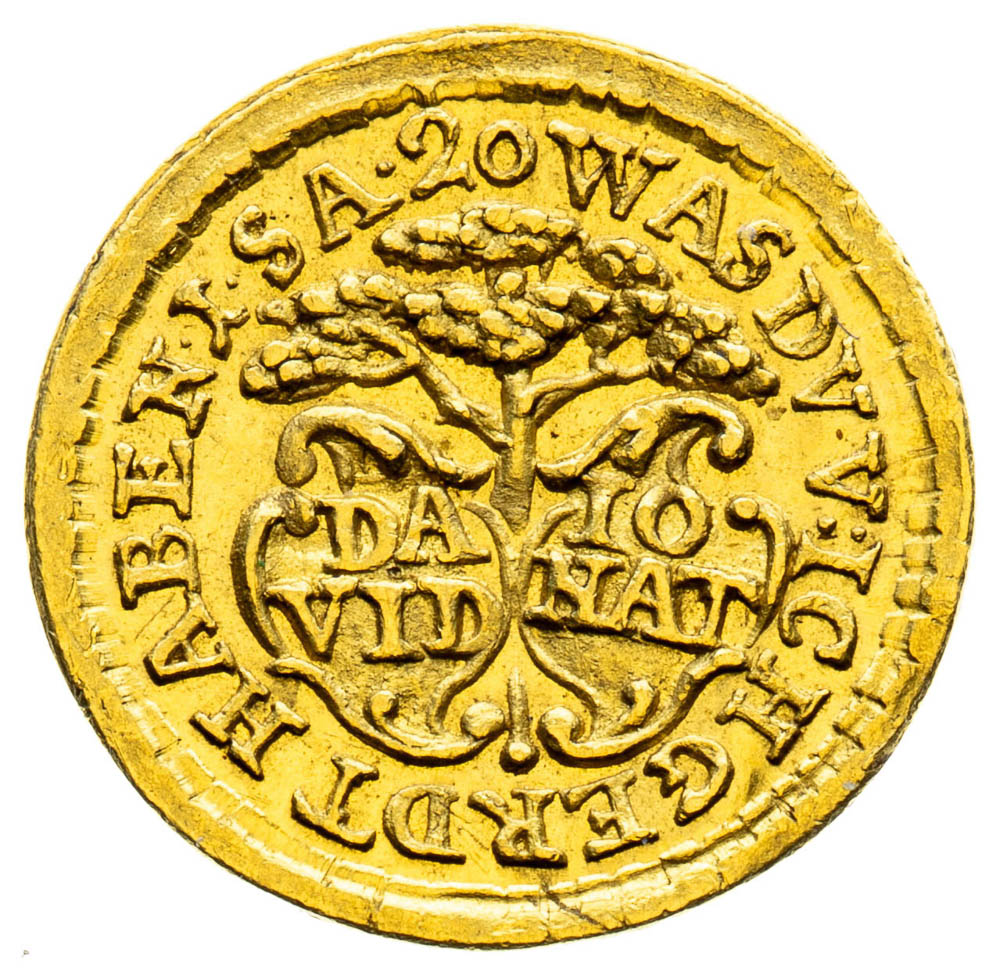 Gold medal (1/4 Ducat) - back