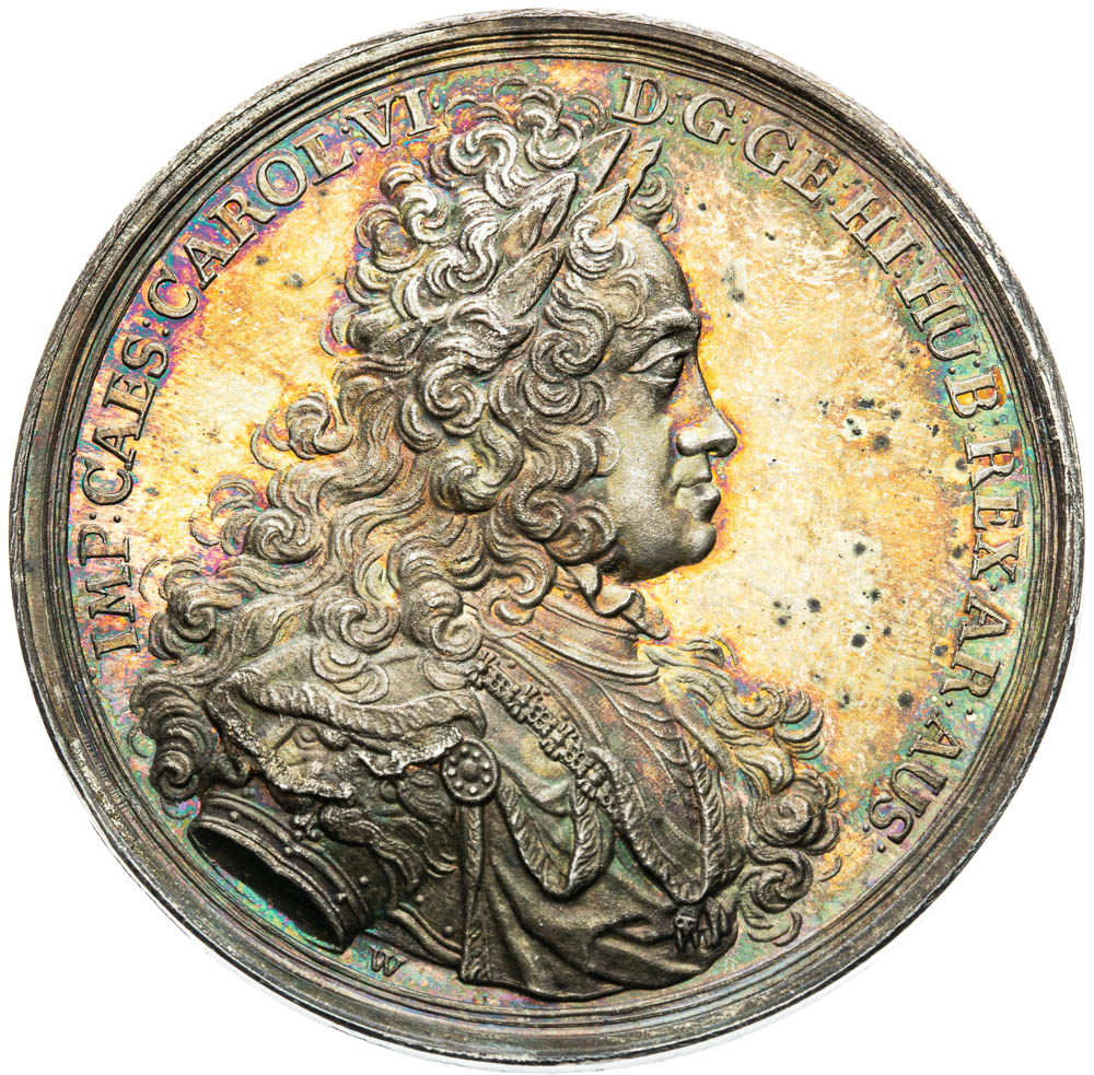 Silver medal 1718 - front