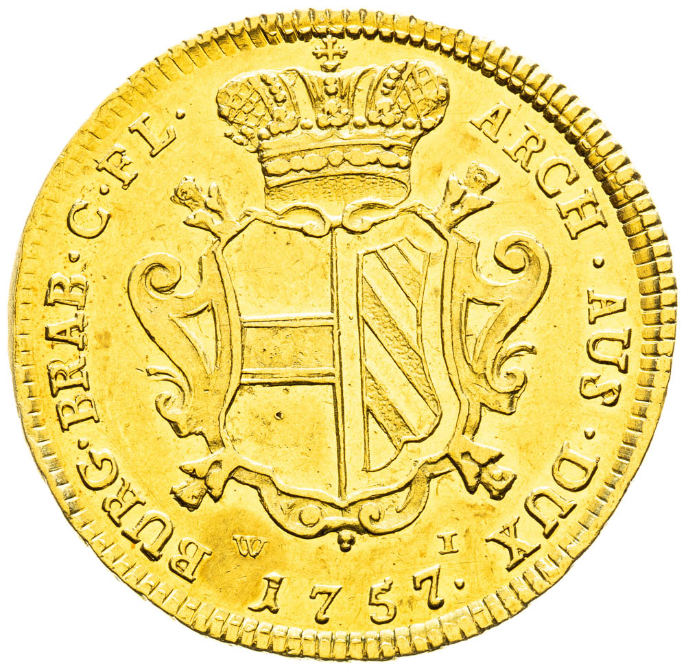 2 Souverain d'Or 1757 - back