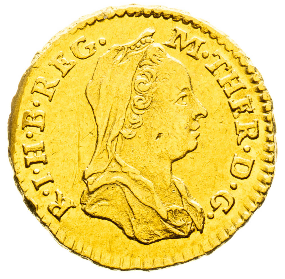 1/4 Dukát 1768 - averz