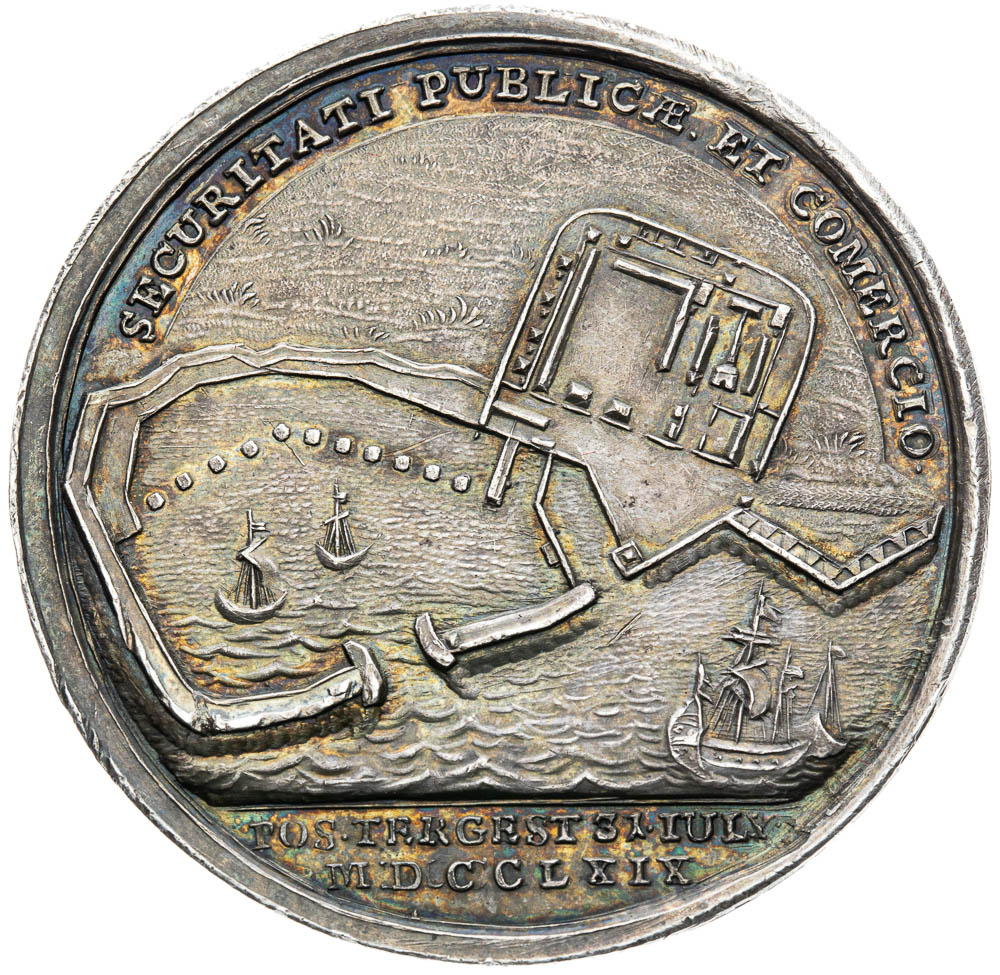 Strieborná medaila 1769 - reverz