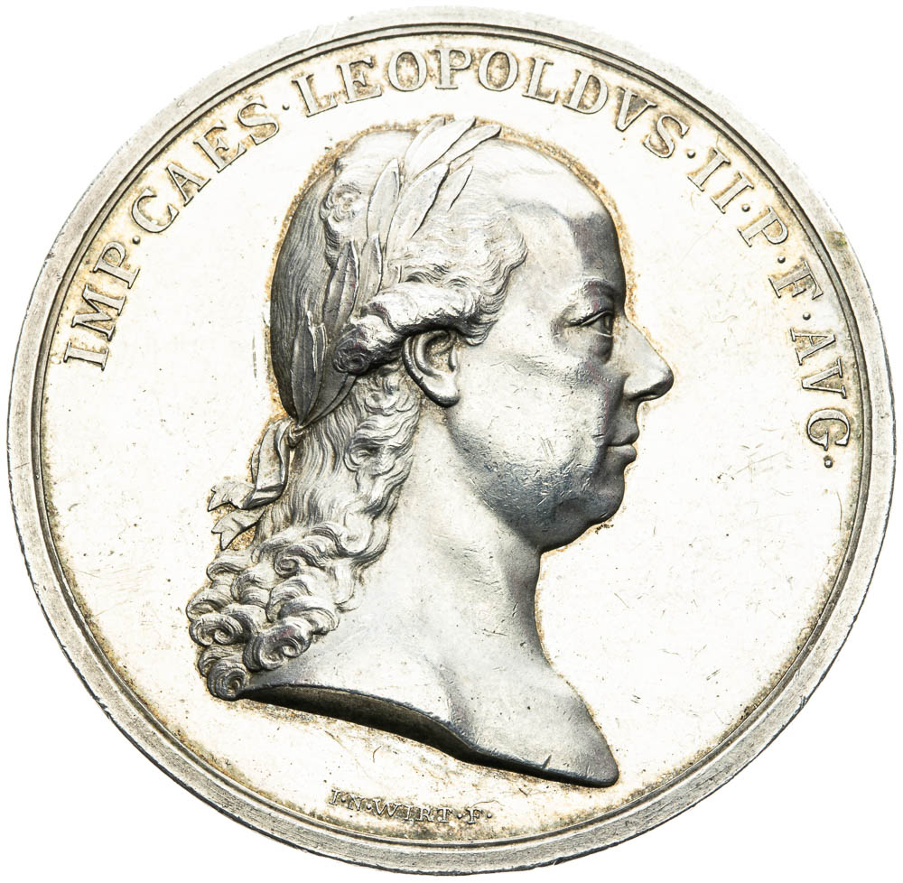 Strieborná medaila (1790) - averz