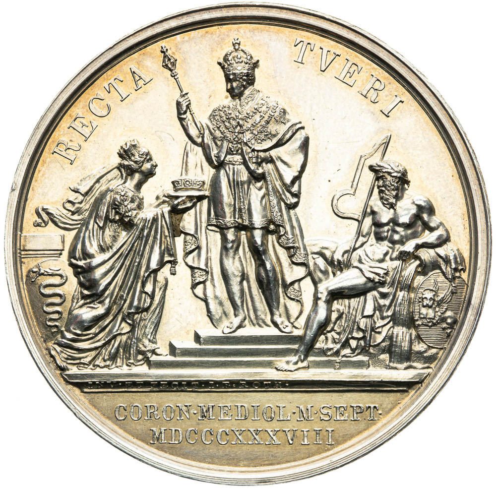 Silver medal 1838 - back