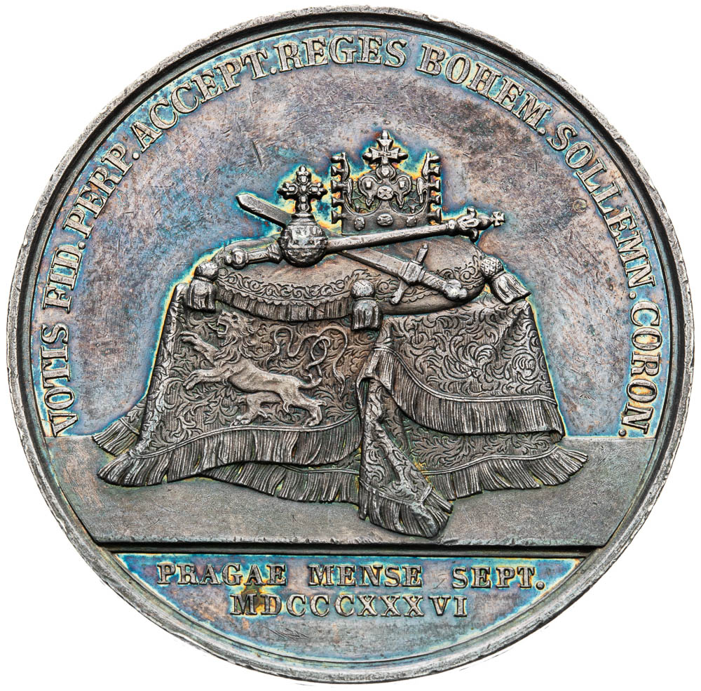 Silver medal 1836 - back