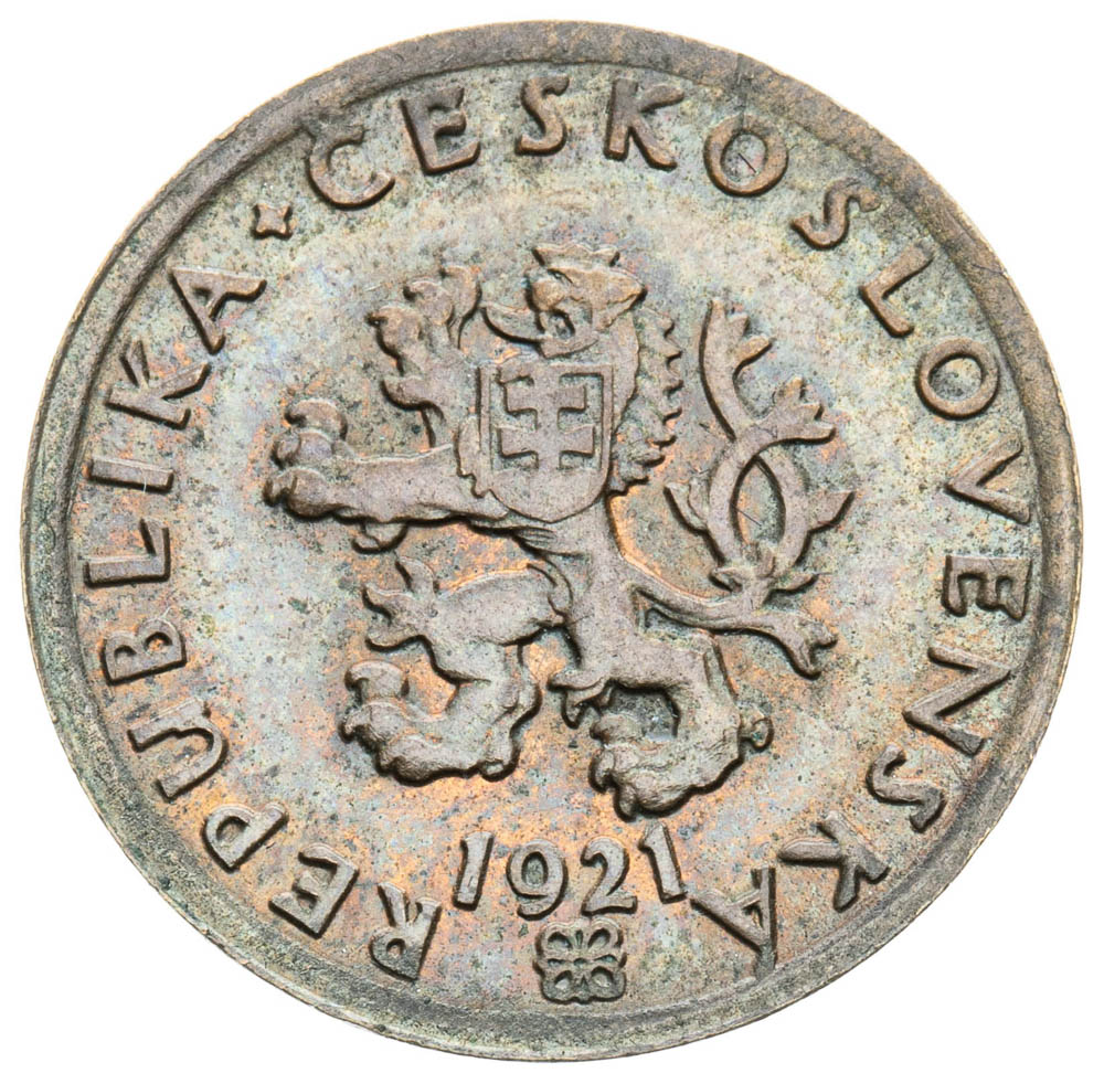 20 Halier 1921 (skúšobná razba) - averz