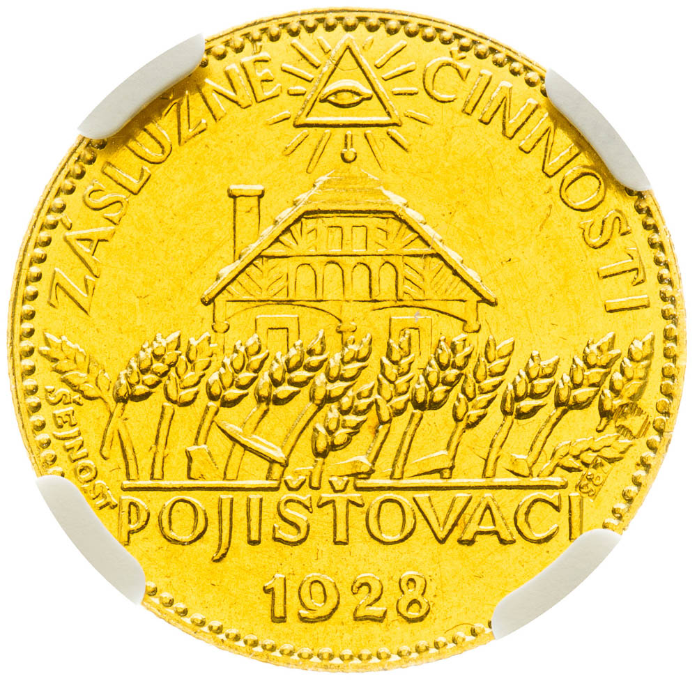 Gold medal 1928 - back