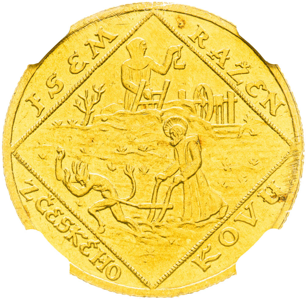 Gold medal 1928 (2 Ducats) - back
