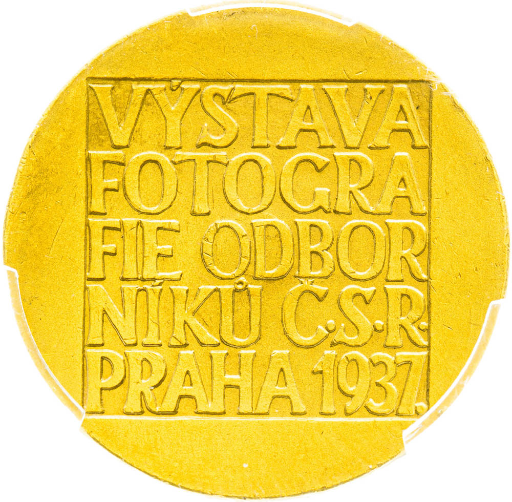 Gold medal 1937 - back