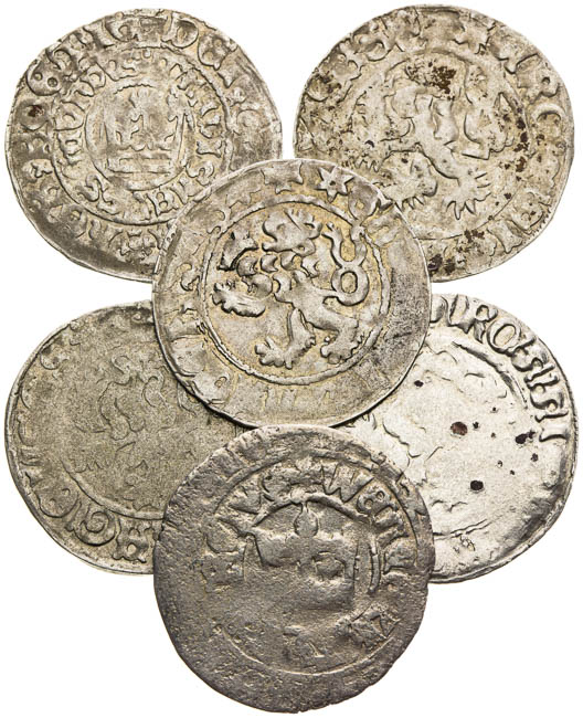 Prague Groschen (6 pcs) - front