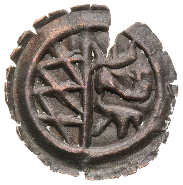 Brakteátový haléř - revers