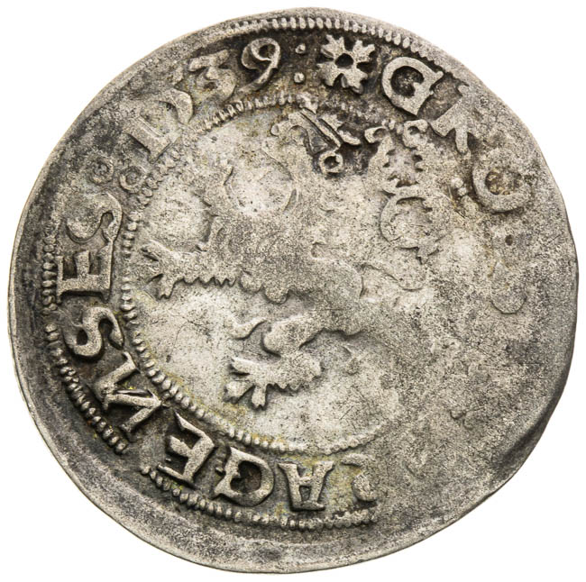 Pražský groš 1539 - reverz