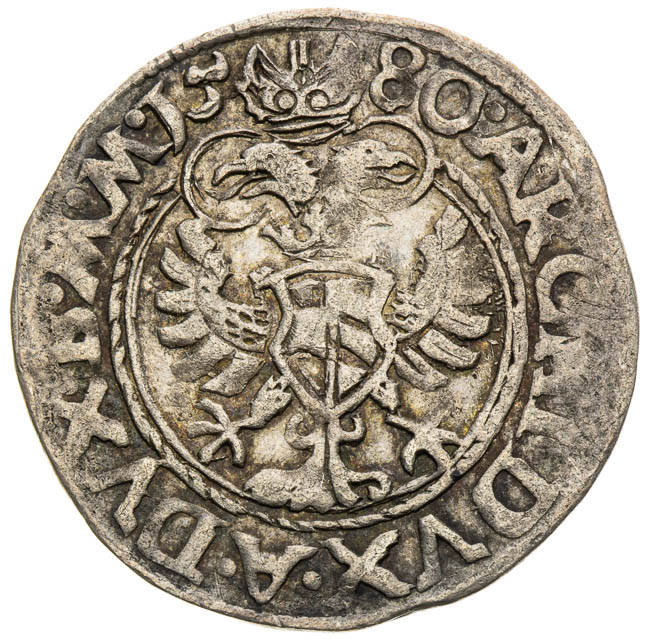 Weissgroschen 1580 - back