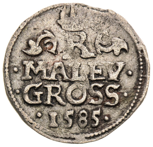 Kleingroschen 1585 - back