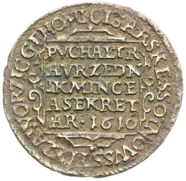 Početní groš 1610 - revers