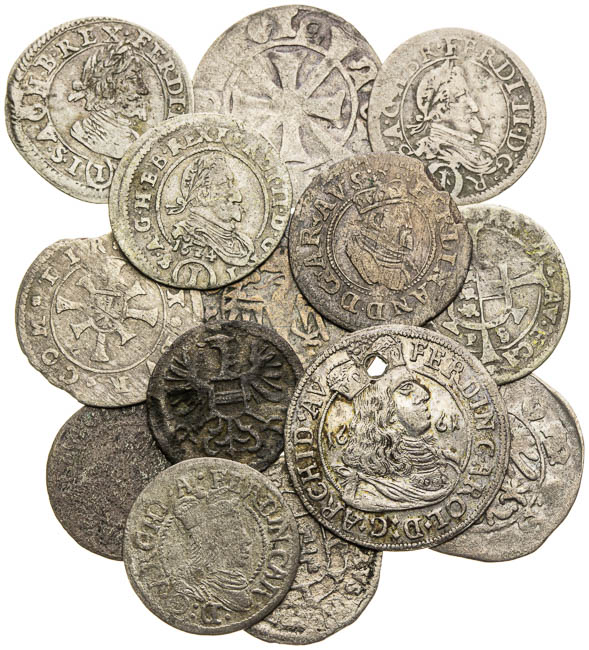 Silver coins (14 pcs) - front