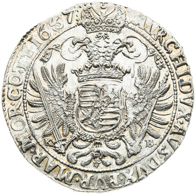 Thaler 1657 - back
