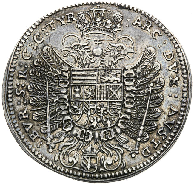 1/2 Thaler 1655 - back