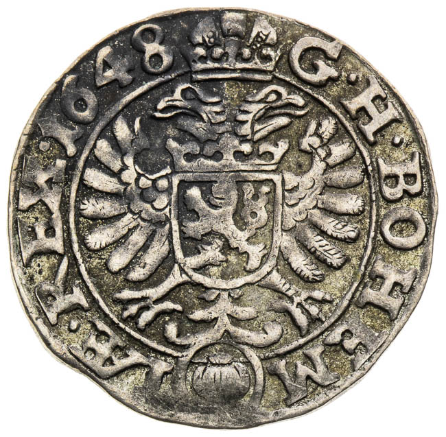 3 Kreutzer 1648 - back