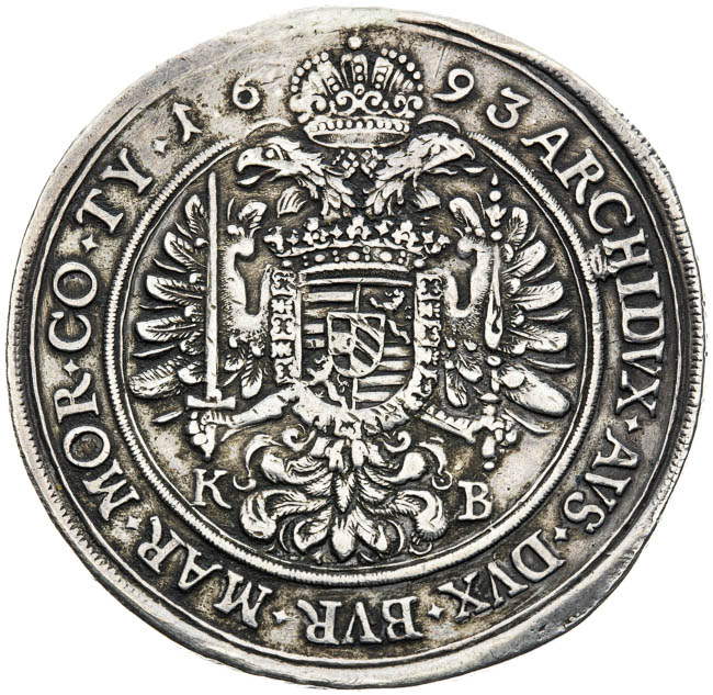 Thaler 1693 - back