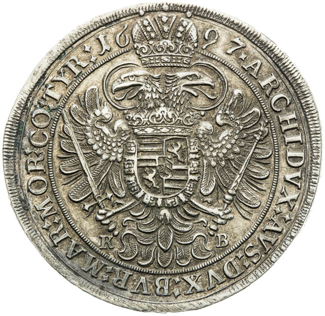 Thaler 1697 - back