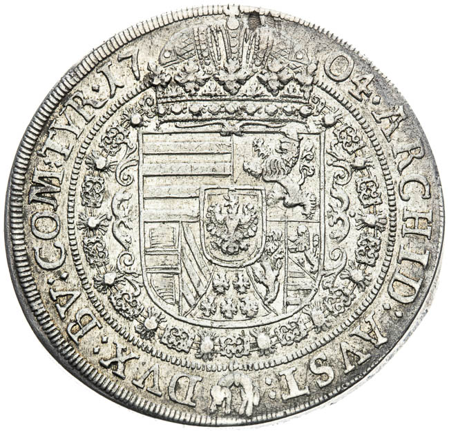 Tolar 1704 - revers