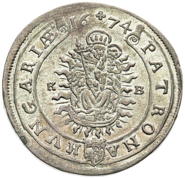 XV Kreutzer 1674 - back