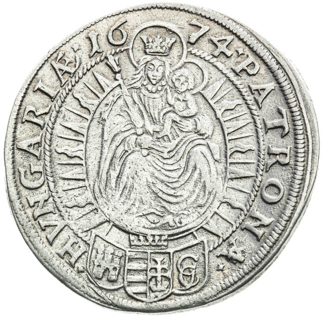 XV Kreutzer 1674 - back