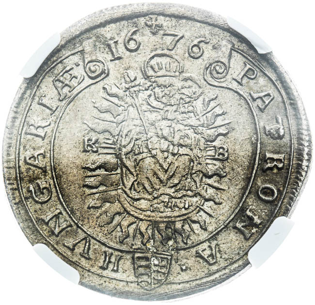 XV Kreutzer 1676 - back
