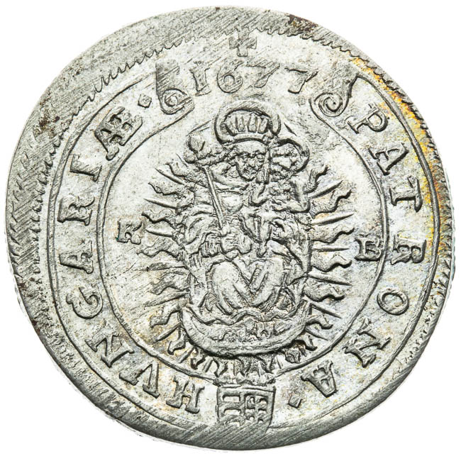 XV Kreutzer 1677 - back