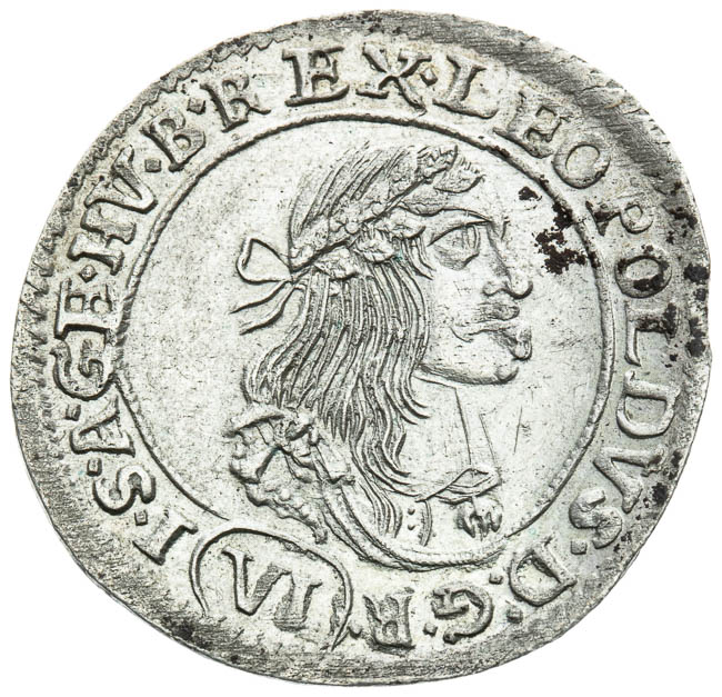 6 Kreutzer 1671 - front